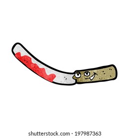 cuchillo de mermelada de dibujos animados