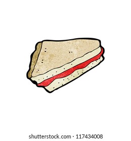 cartoon jam sandwich