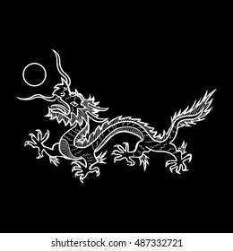 Cartoon Japanese dragon