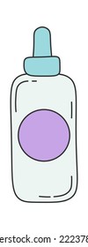 Cartoon jar Beauty Cosmetics icon. Vector illustration