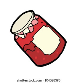 cartoon jar of jam