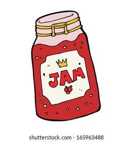 cartoon jar of jam