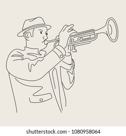 cartoon jazz character