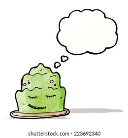 postre de gelatina de dibujos animados