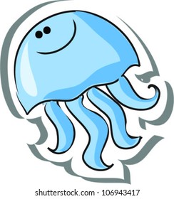 Cartoon jellyfish
