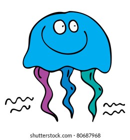 medusa de dibujos animados