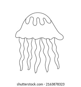 3,604 Jellyfish Black White Cartoon Images, Stock Photos & Vectors ...