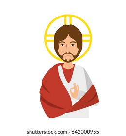 cartoon jesus christ  icon