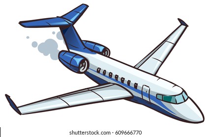 Cartoon Jet Airliner