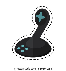 cartoon joystick control game video