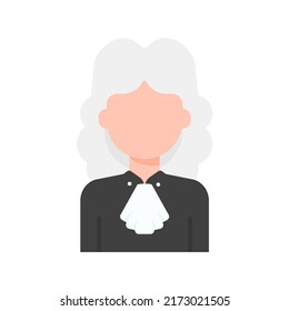 cartoon judge vector concept of fair judgment