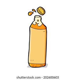 cartoon juice bottle