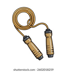 A Cartoon of a Jump Rope With a Cord Attached to It.