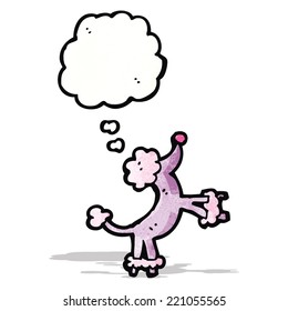 cartoon jumping poodle