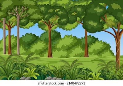 Cartoon Dschungelumfeld, Hintergrund