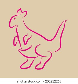 cartoon kangaroo  draw