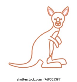 cartoon kangaroo icon