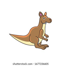 cartoon kangaroo vector design details