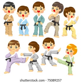 cartoon Karate Player icon