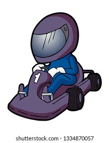 cartoon karting draw