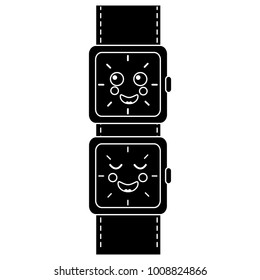 cartoon kawaii wrist watch character