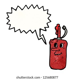 botella de ketchup de dibujos animados