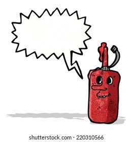 Ketschup-Karikatur-Flasche