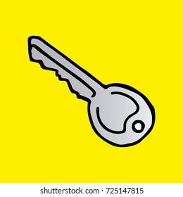 Cartoon of key