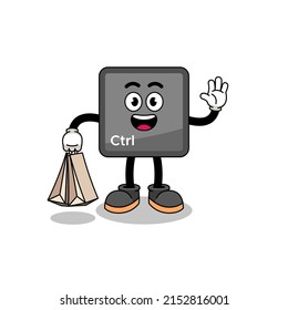 Dibujo de la compra de botones de control de teclado , diseño de caracteres
