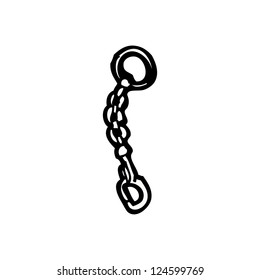 cadena de teclas de dibujos animados
