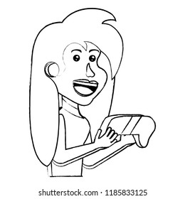 cartoon kid with videogames design