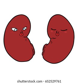 cartoon kidneys