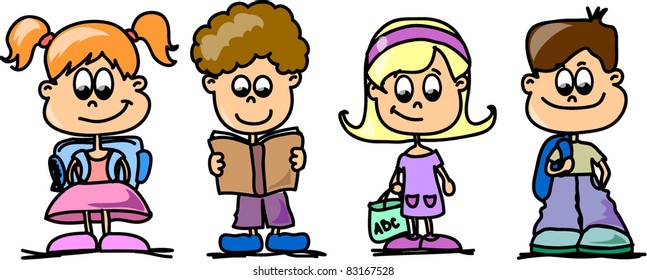 Cartoon kids