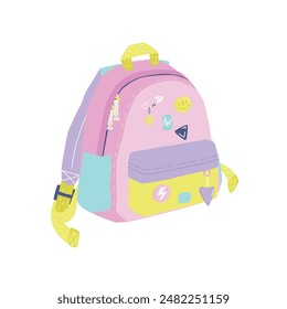 Cartoon Kinder Schultasche Vektorillustration