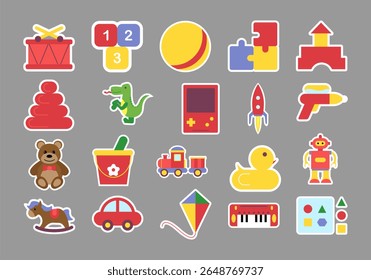 Cartoon Kids Toys Sticker Element