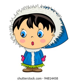 cartoon kid.vector baby girl isolated character