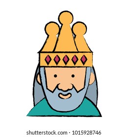 Cartoon king icon