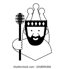 Cartoon king icon