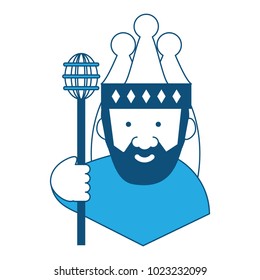 Cartoon king icon