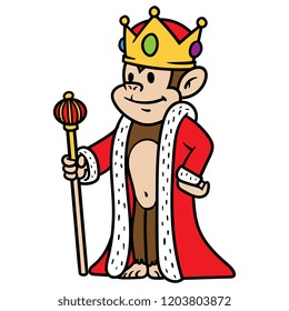 Cartoon King Monkey