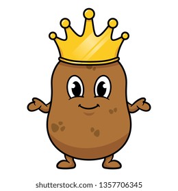 Cartoon King Potato