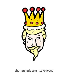 cartoon king's head