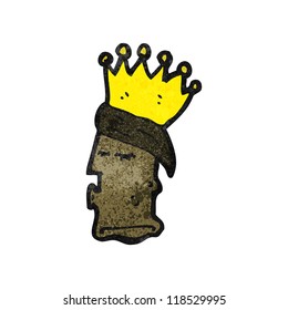 cartoon kings head