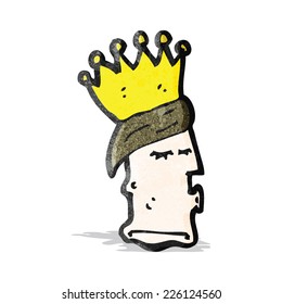cartoon kings head
