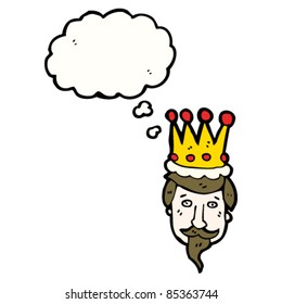 cartoon kings head cartoon kings head
