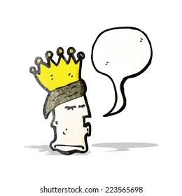 cartoon king's head symbol