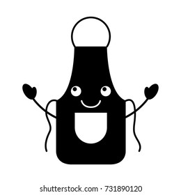 cartoon kitchen apron chef uniform for cooking