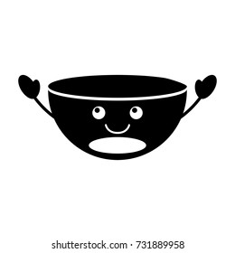 cartoon kitchen bowl dishware empty utensil restaurant
