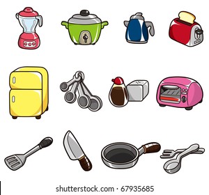 cartoon kitchen icon