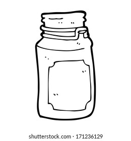 tarro de cocina de dibujos animados
